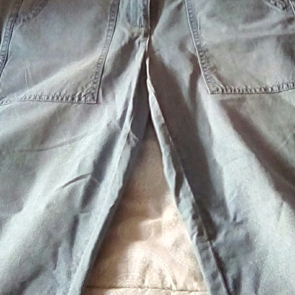 Indigo straight-leg pant with surplus pockets